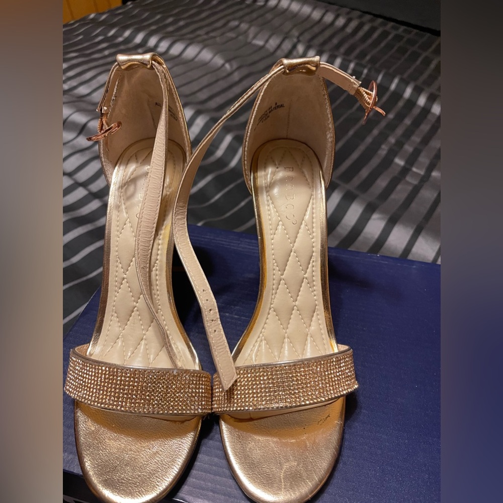 Bamboo rose gold heels